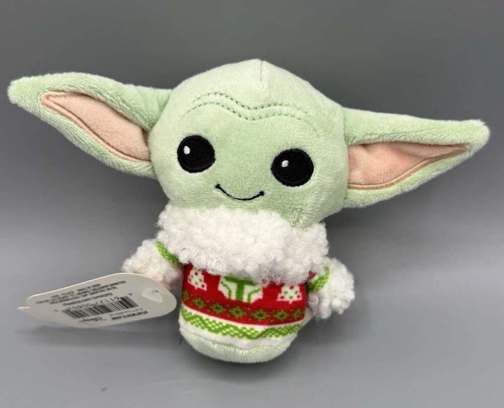 Hallmark itty bittys Grogu Baby Yoda Star Wars Christmas Holiday Plush 4 Inch
